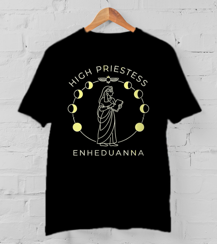 High Priestess Enheduanna Sumerian Moon Phases T-Shirt