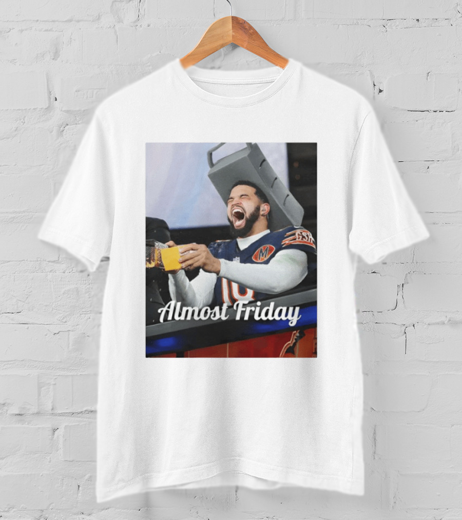 Almost Friday Cheese Grater Chicago Football Game Day Humor T-Shirt