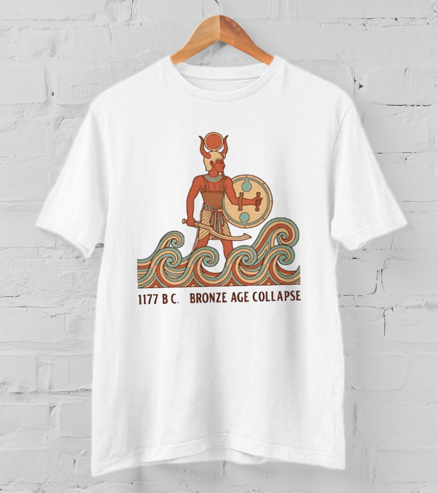 1177 BC Bronze Age Collapse Sea People Ancient Mediterranean Warrior T-Shirt