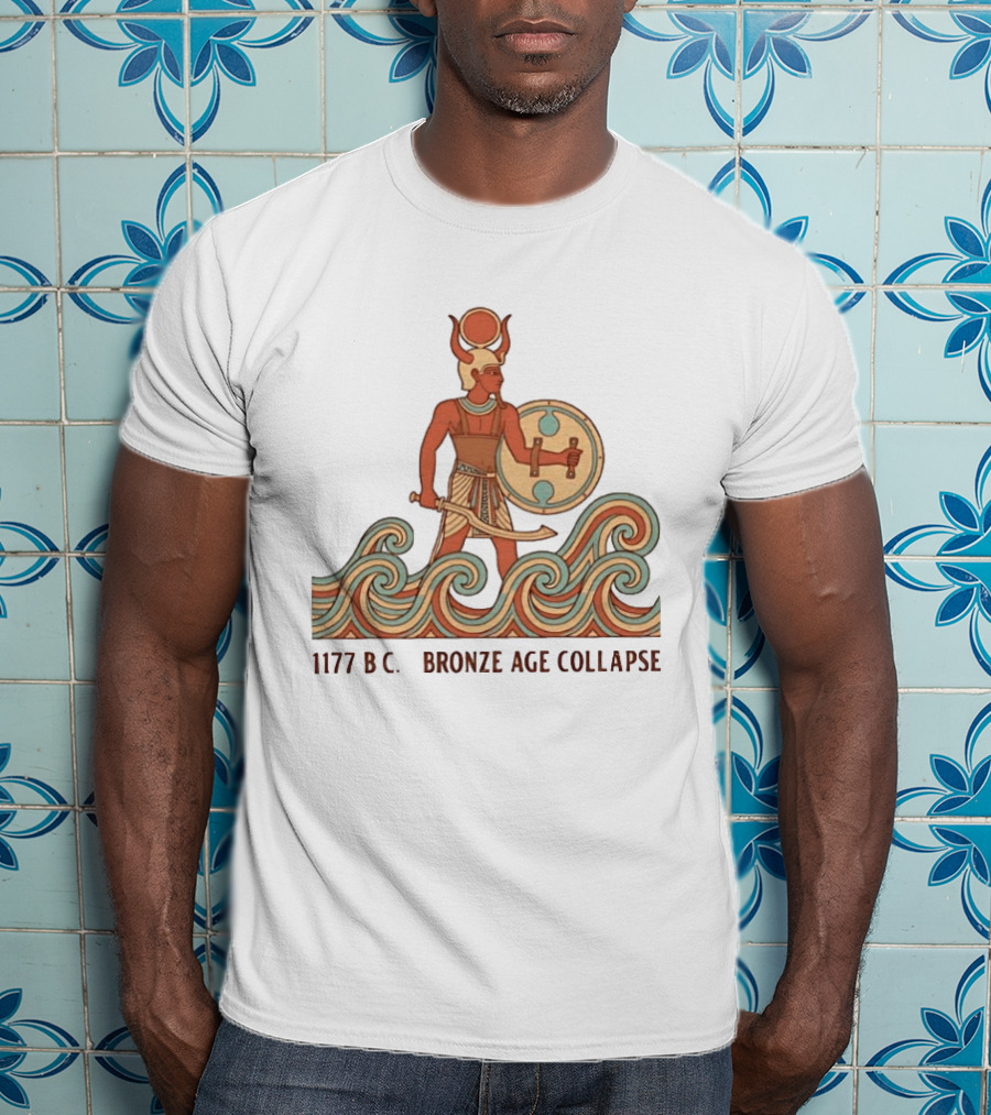 1177 BC Bronze Age Collapse Sea People Ancient Mediterranean Warrior T-Shirt