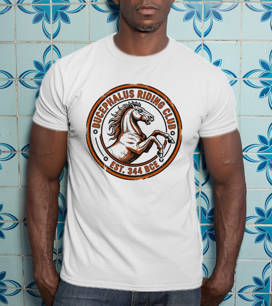 Bucephalus Riding Club Est 344 BCE Vintage Horse T-Shirt