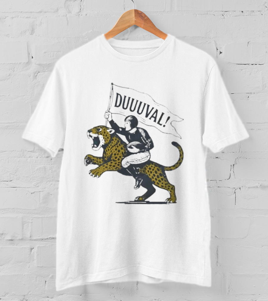Duuuval Football Jaguar Rider Jacksonville T-Shirt