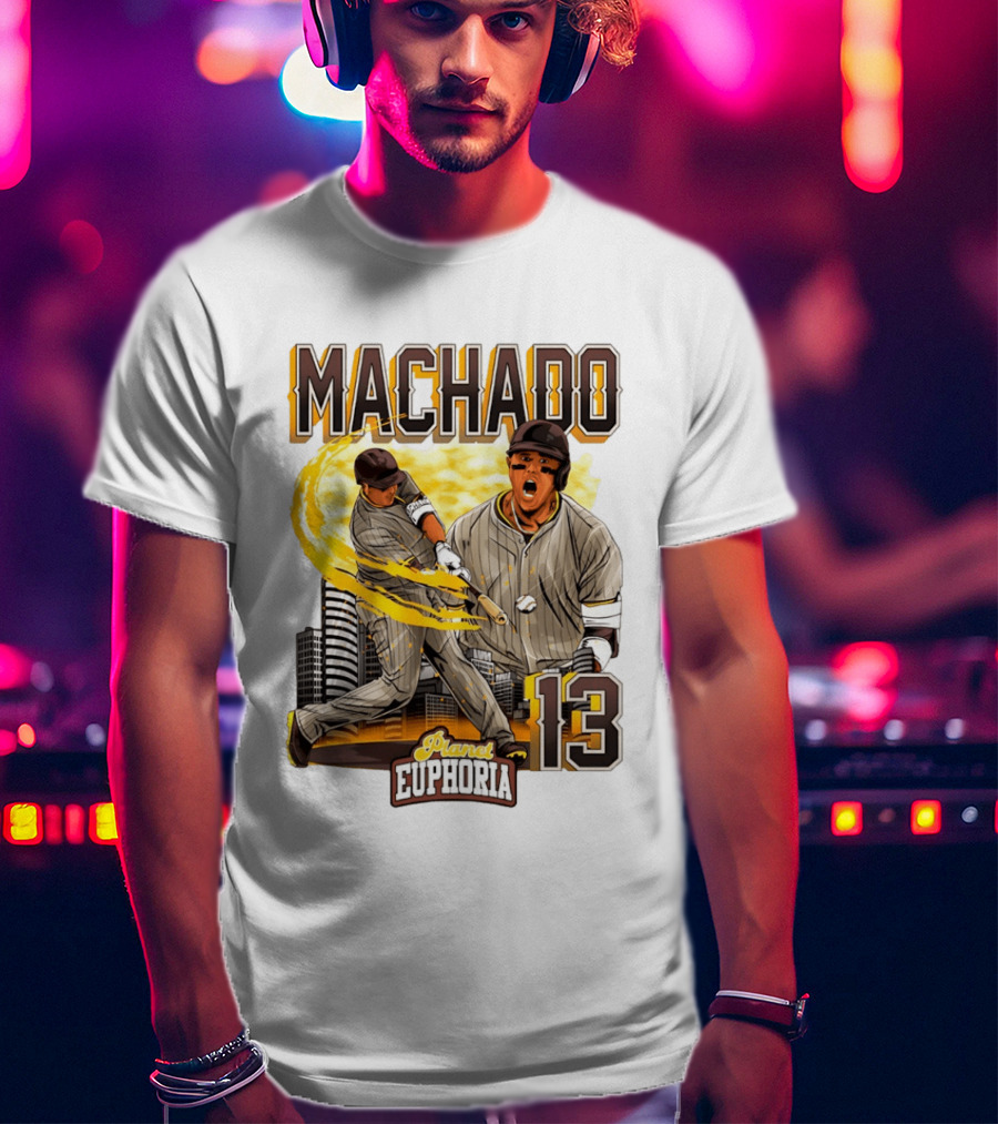 Manny Machado 13 San Diego Padres Planet Euphoria T-Shirt