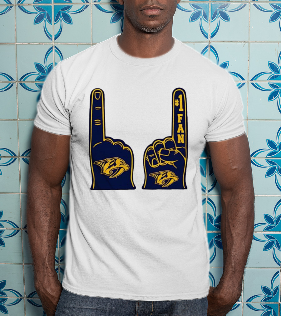 Nashville Predators #1 Fan Foam Finger T-Shirt