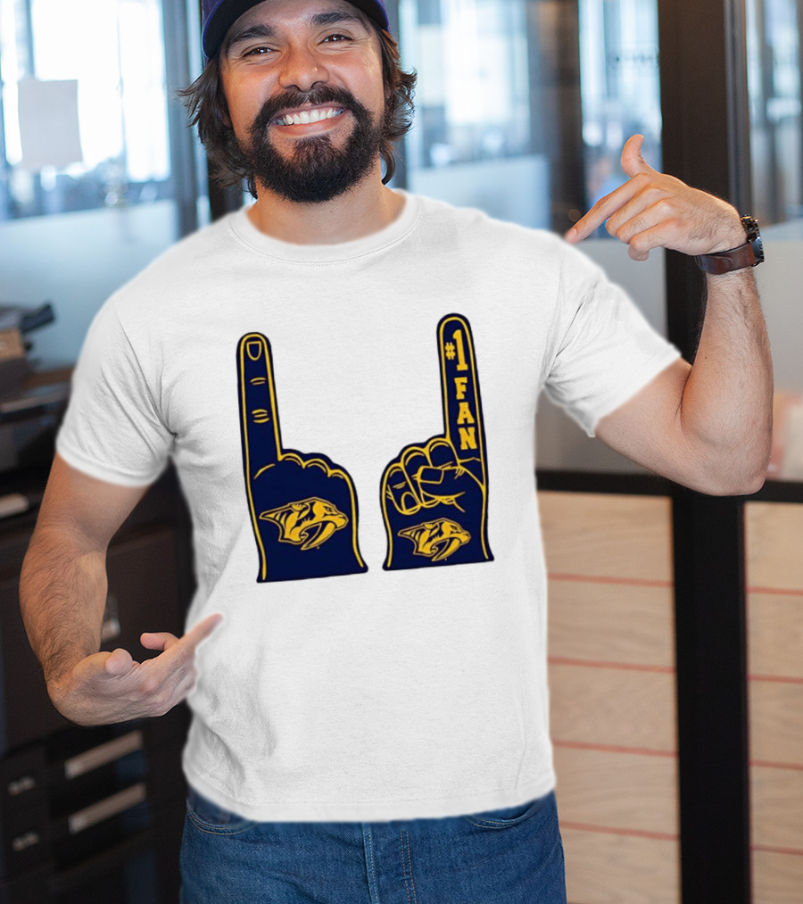 Nashville Predators #1 Fan Foam Finger T-Shirt