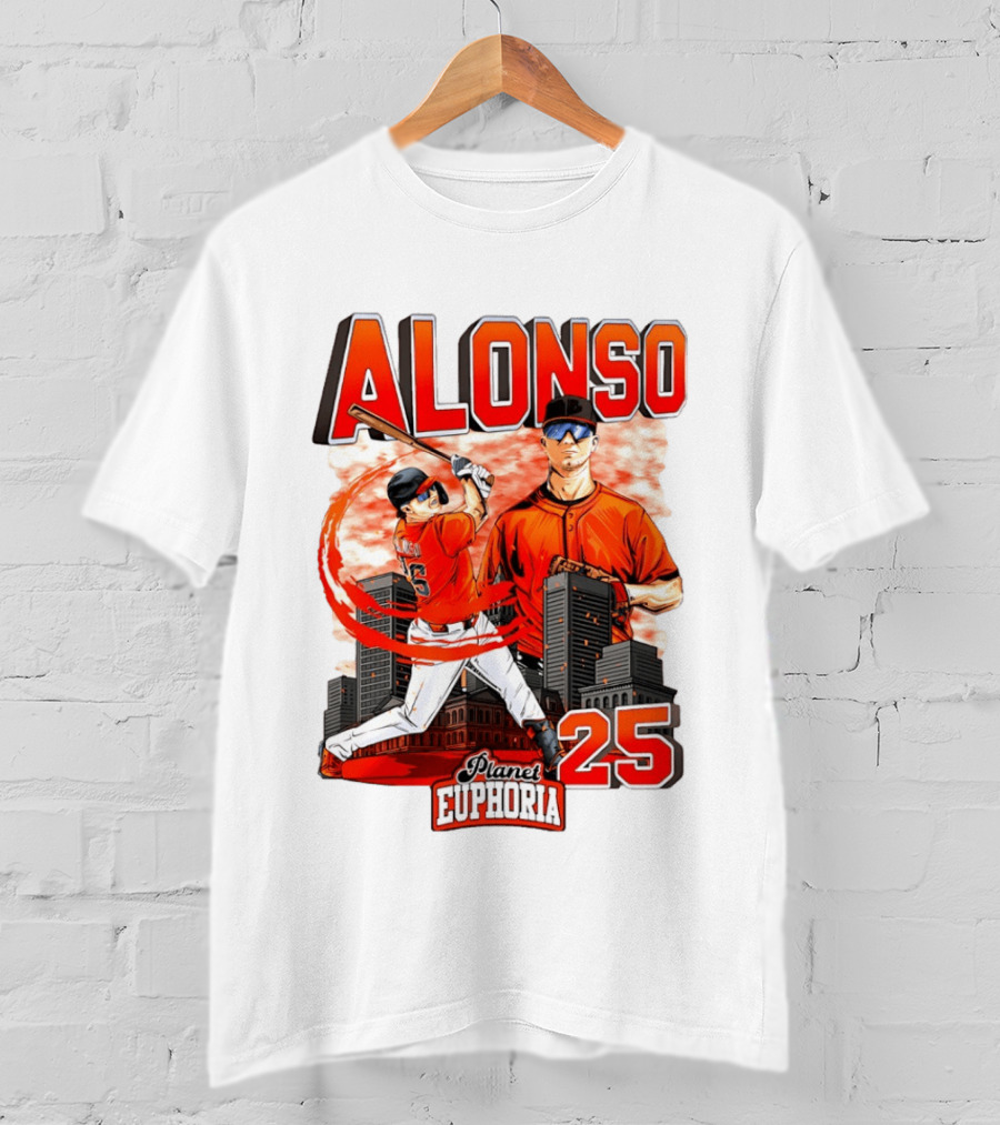 ALONSO New York Mets Planet Euphoria 25 T-Shirt