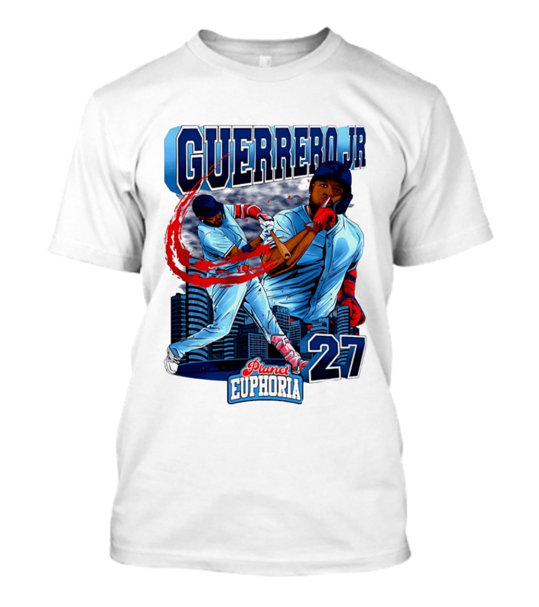Guerrero Jr Planet Euphoria 27 Blue Jays Baseball Toronto T-Shirt