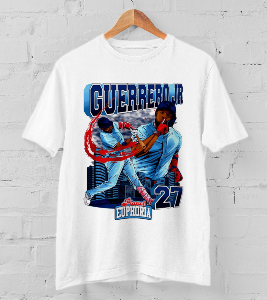 Guerrero Jr Planet Euphoria 27 Blue Jays Baseball Toronto T-Shirt