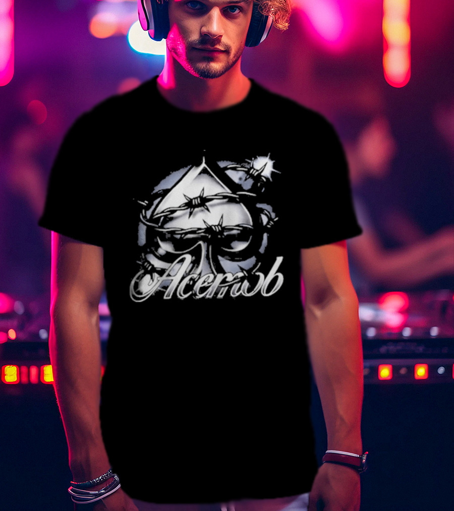 Ace Mob Heart Of Thorns Spade Symbol And Starburst T-Shirt