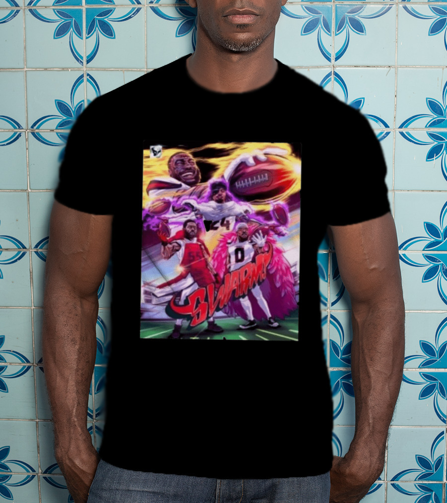 Houston Texans Swarm 2026 Football Legends Illustrated T-Shirt