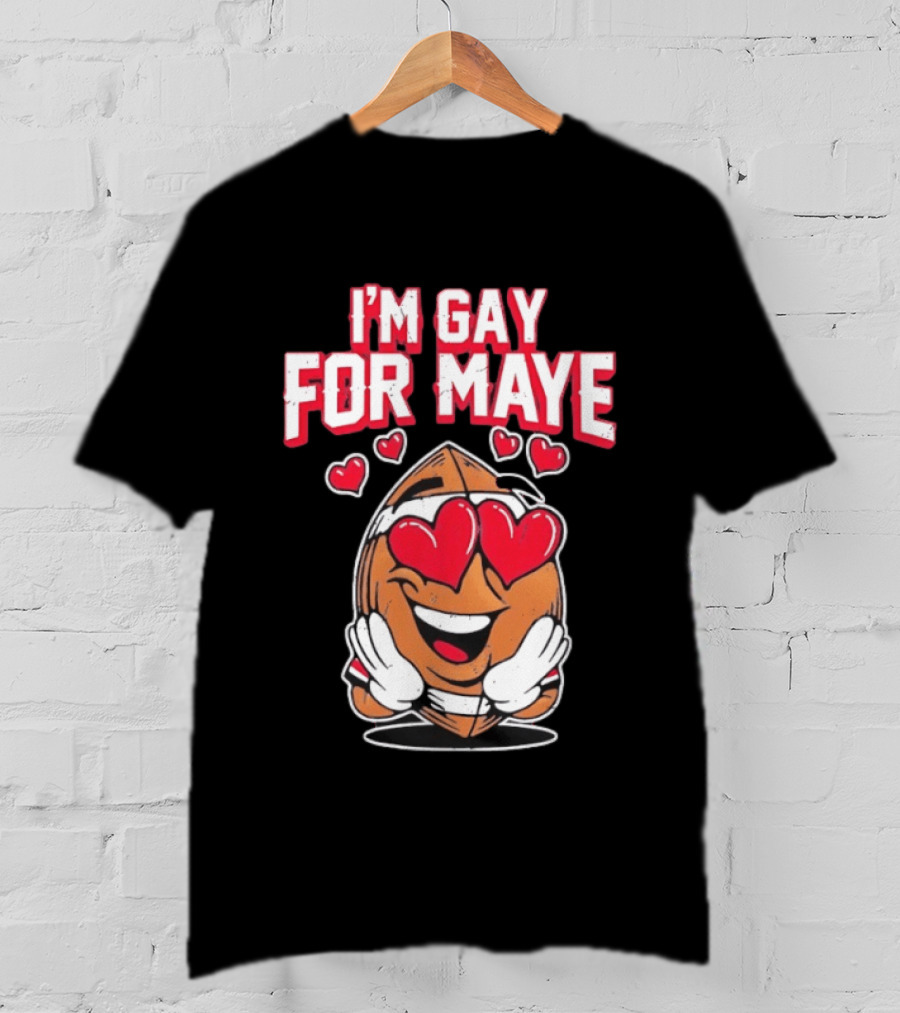I'm Gay For Maye Cute Basketball Emoji Hearts T-Shirt