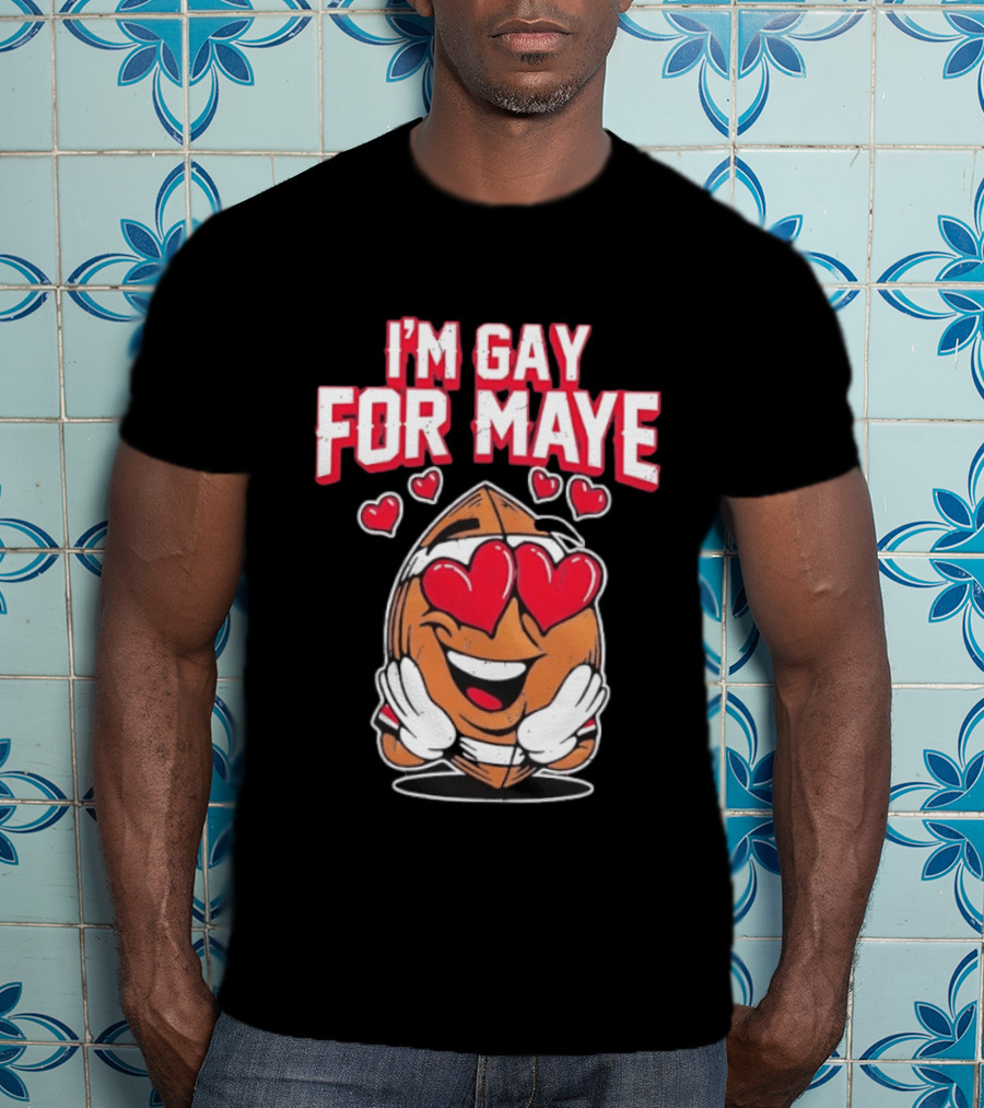 I'm Gay For Maye Cute Basketball Emoji Hearts T-Shirt
