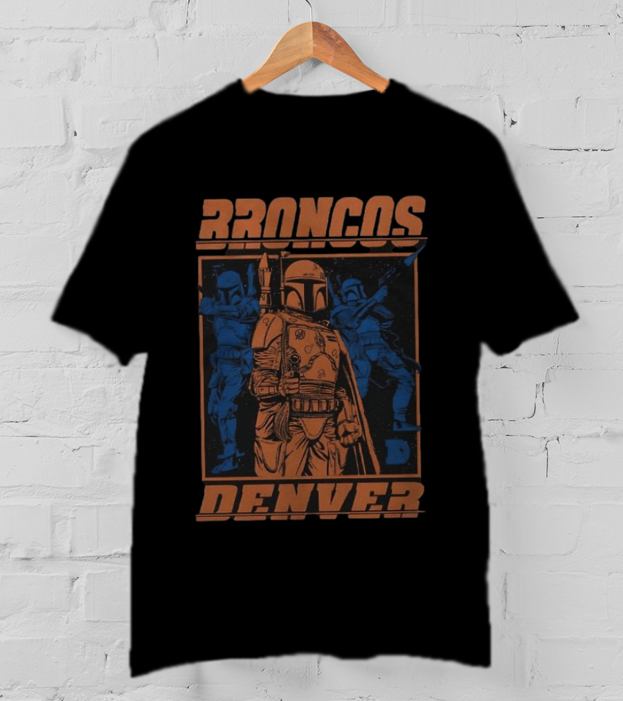 Broncos Denver Boba Fett Star Wars Mashup T-Shirt