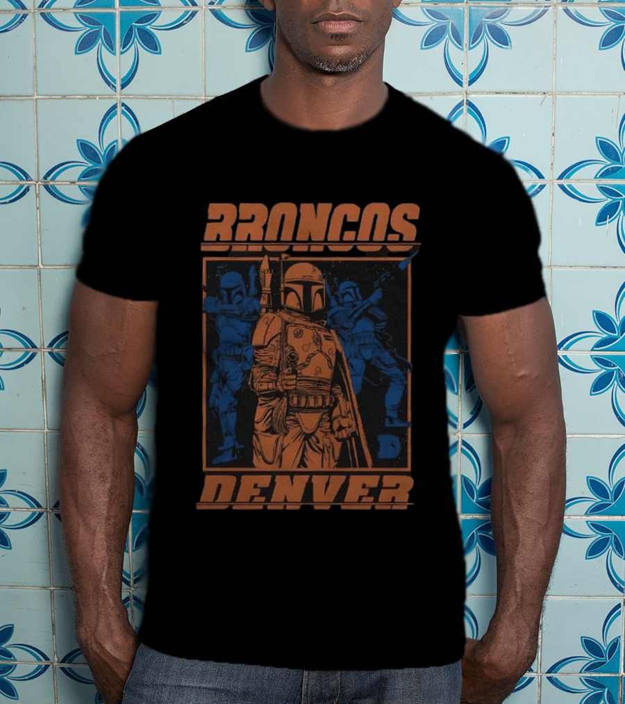 Broncos Denver Boba Fett Star Wars Mashup T-Shirt