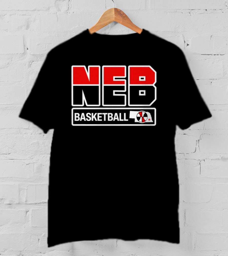 NEB Basketball Crewnecks Vintage Style Basketball T-Shirt