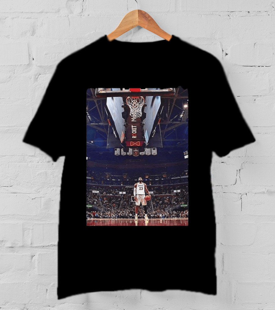 Lebron James Los Angeles Lakers NBA So Goated Basketball Court Scene T-Shirt