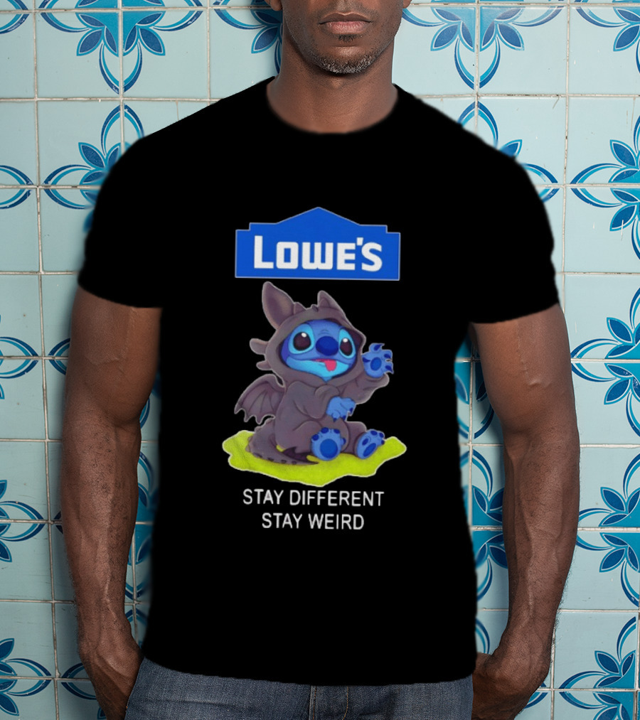 Lowe's Toothless Stitch Stay Different Stay Weird T-Shirt