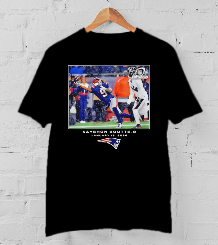 Kayshon Boutte New England Patriots January 18 2026 Playoffs T-Shirt