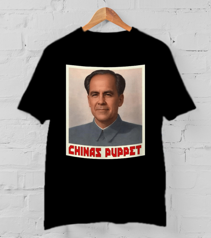 Mark Carney China's Puppet Mao Suit Caricature T-Shirt