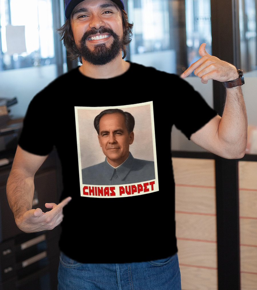 Mark Carney China's Puppet Mao Suit Caricature T-Shirt