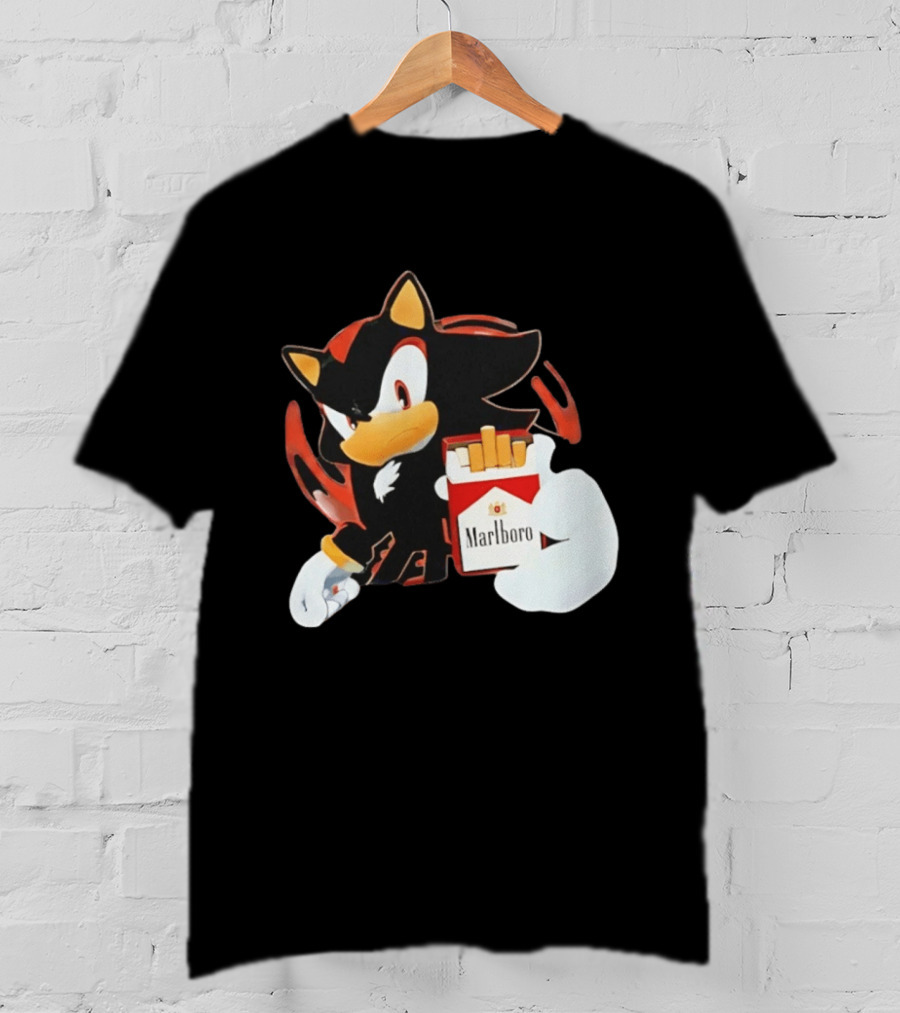 Shadow The Hedgehog Marlboro Red Pack T-Shirt