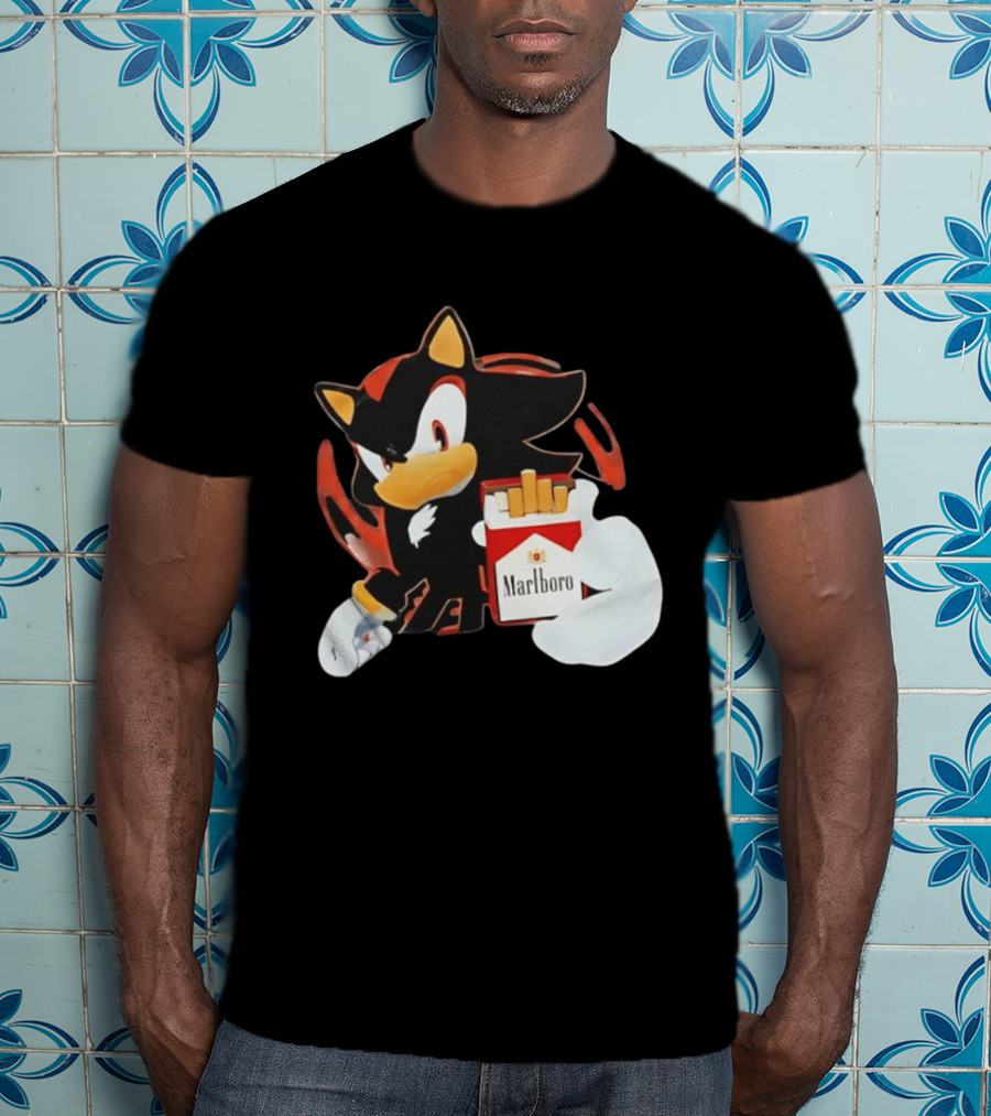 Shadow The Hedgehog Marlboro Red Pack T-Shirt