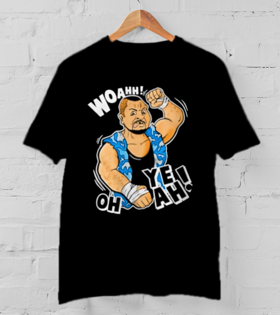 Original WWE The Bushwhackers Woahh Oh Yeah Caricature T-Shirt