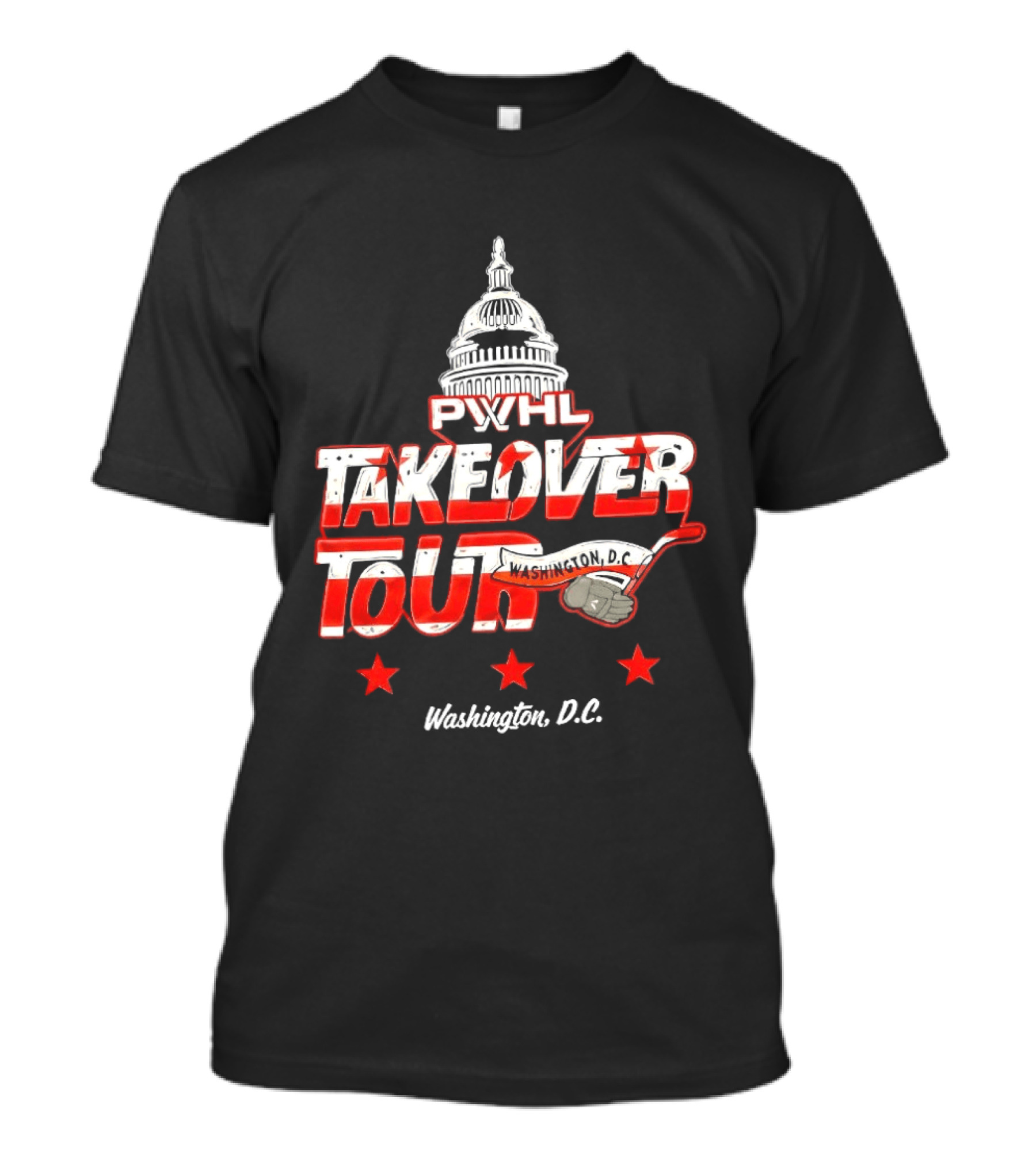 PWHL Takeover Tour Washington D.C. Capitol Stars T-Shirt