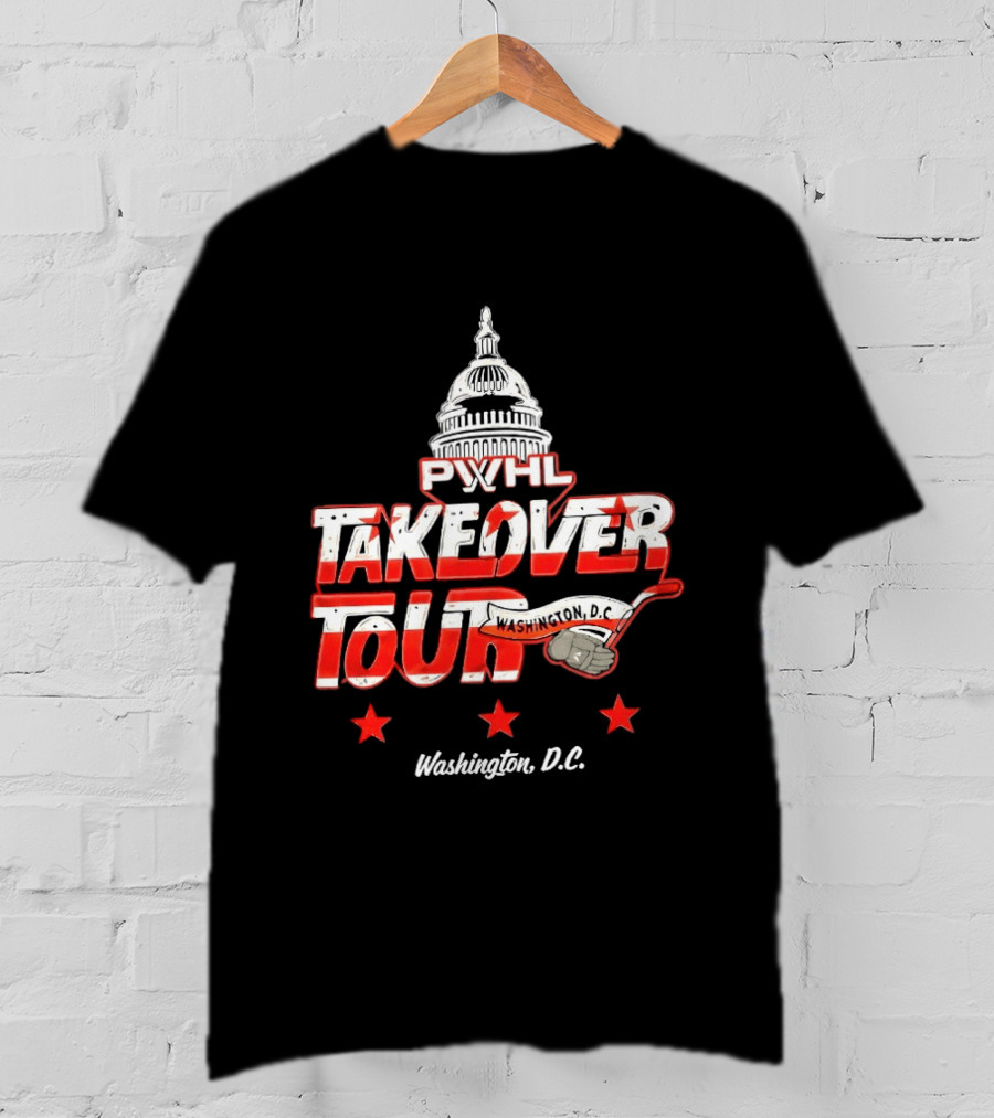PWHL Takeover Tour Washington D.C. Capitol Stars T-Shirt