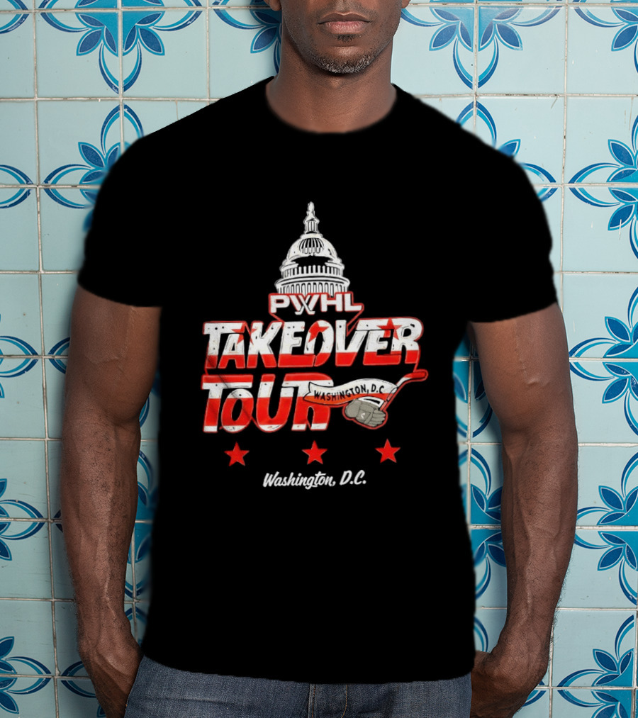 PWHL Takeover Tour Washington D.C. Capitol Stars T-Shirt