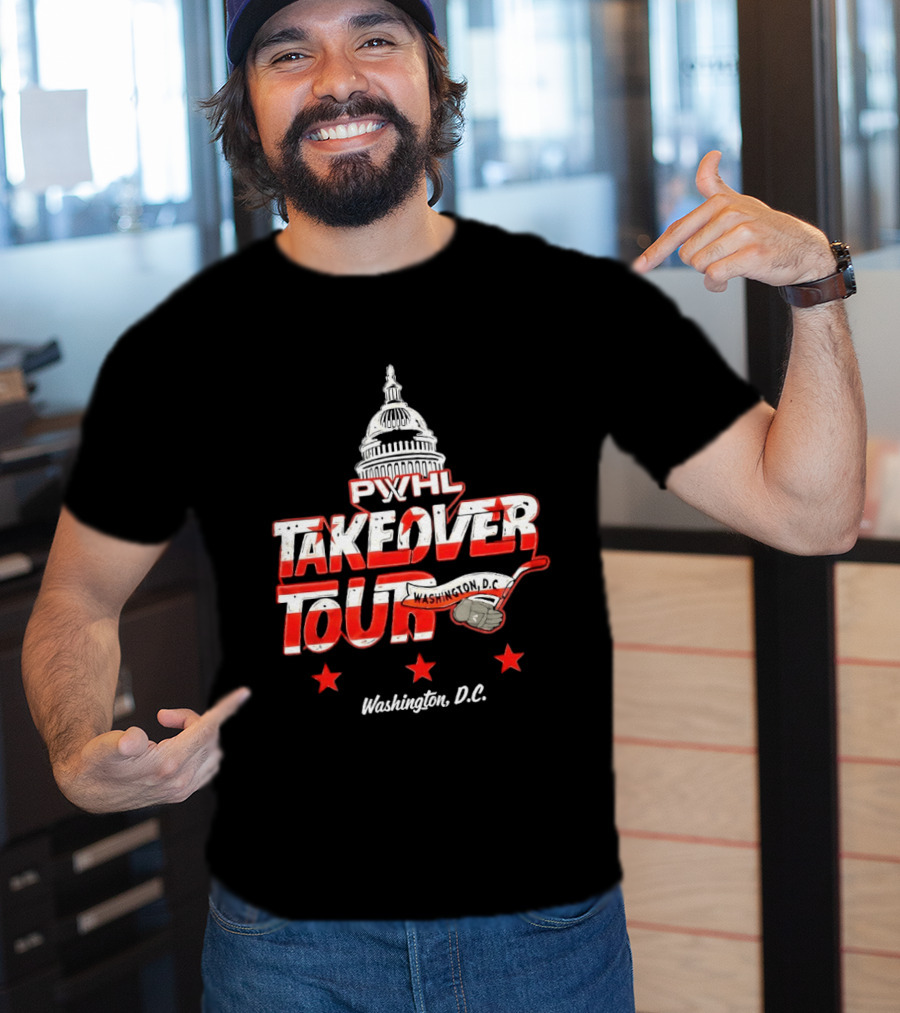 PWHL Takeover Tour Washington D.C. Capitol Stars T-Shirt