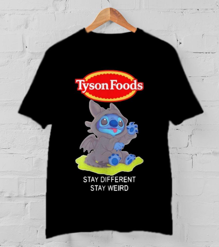 Tyson Foods Toothless Stitch Stay Different Stay Weird T-Shirt
