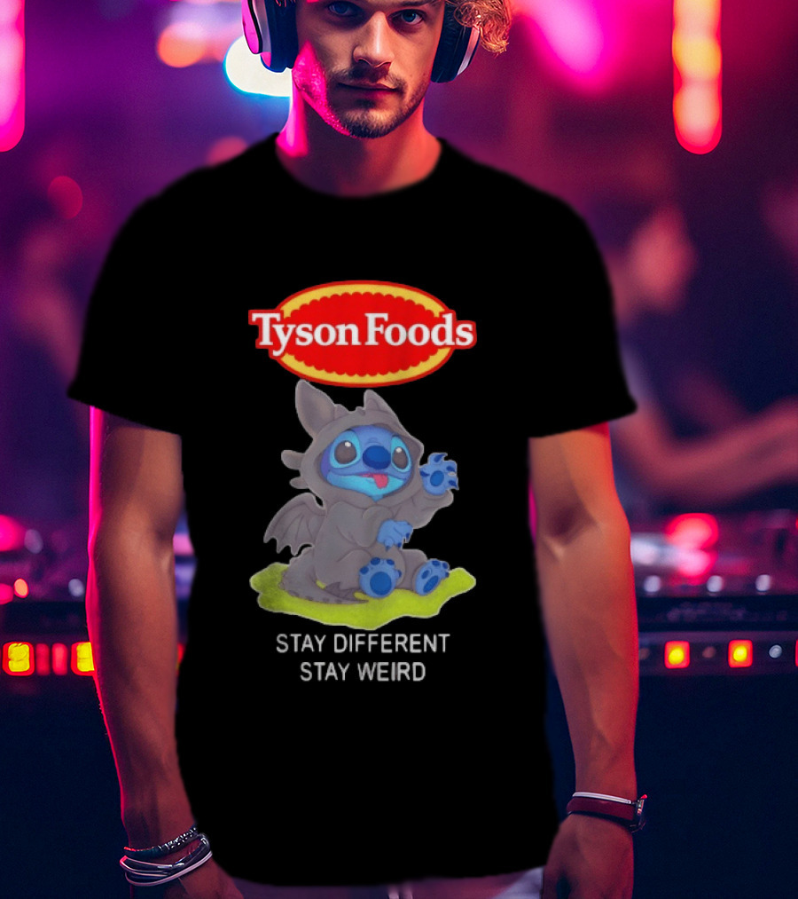 Tyson Foods Toothless Stitch Stay Different Stay Weird T-Shirt