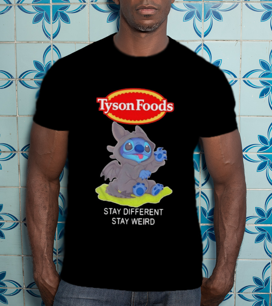 Tyson Foods Toothless Stitch Stay Different Stay Weird T-Shirt