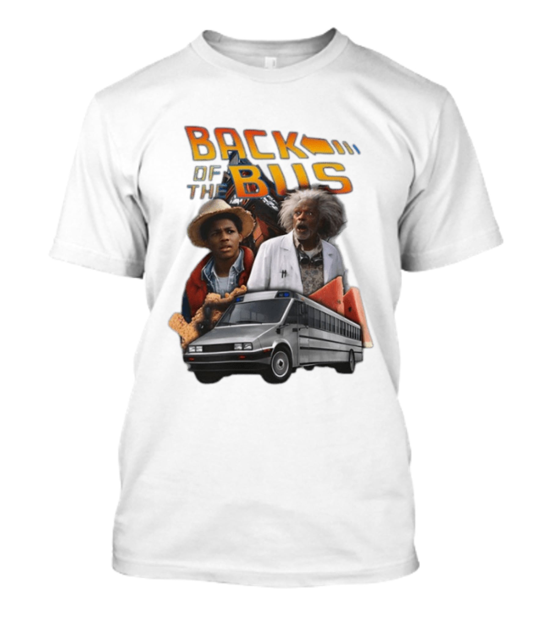 Back Of The Bus Memer Time Travel Comedy Mashup T-Shirt