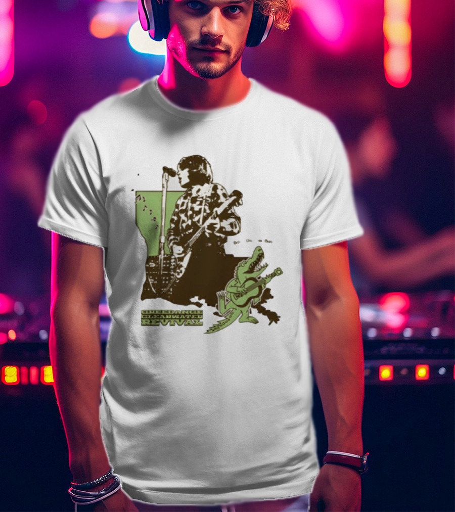 Creedence Clearwater Revival Bayou Vibes Swampy Riffs Pure CCR T-Shirt