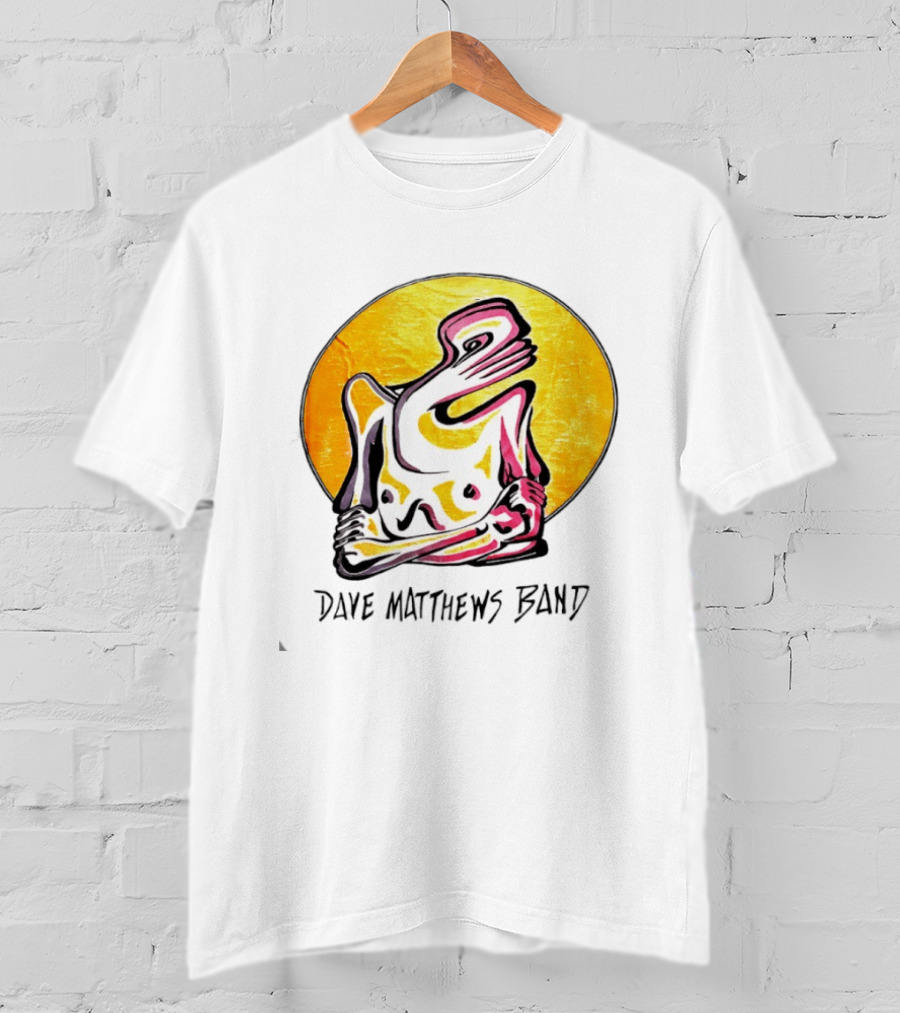 Dave Matthews Band Abstract Sun Yellow Art DMB T-Shirt
