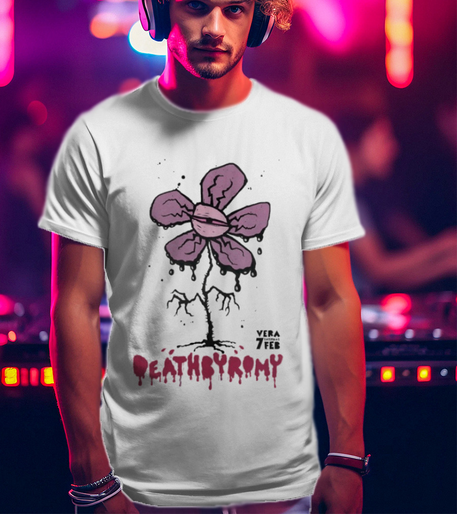 DeathbyRomy Vera 7 Feb Groningen Netherlands 2 7 2026 Purple Flower T-Shirt