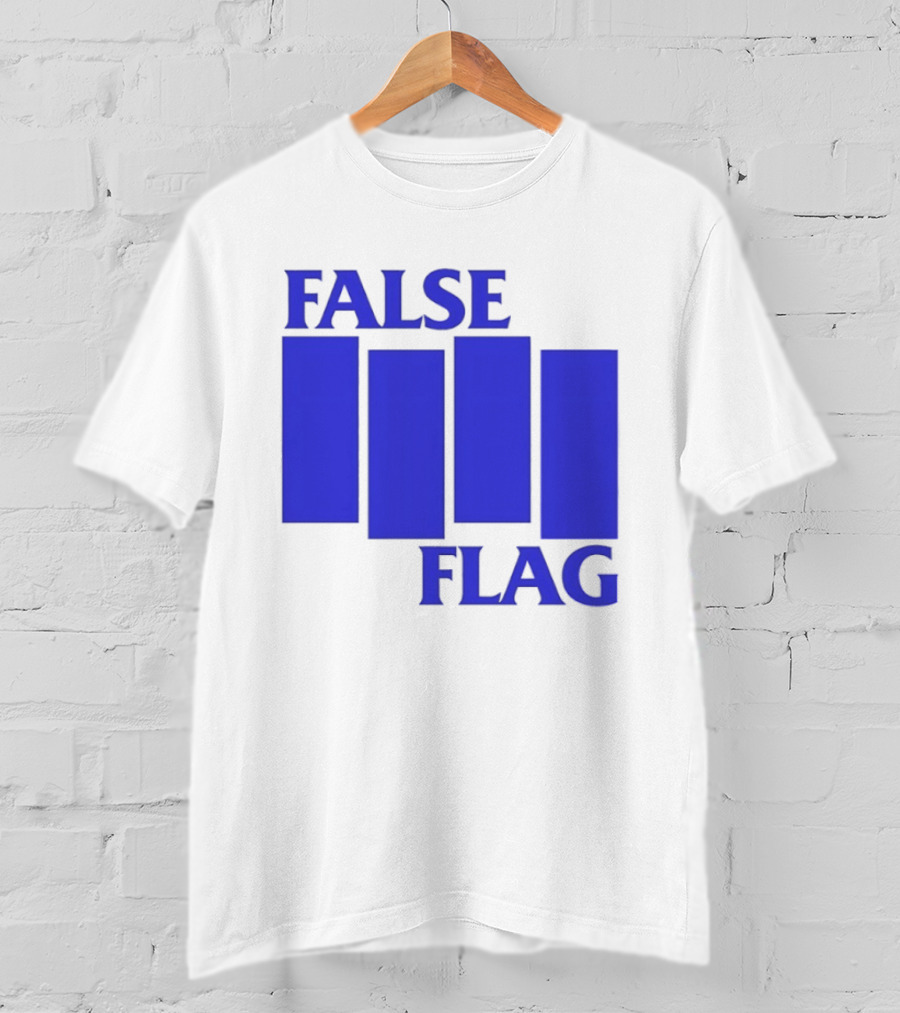False Flag Bars Blue T-Shirt