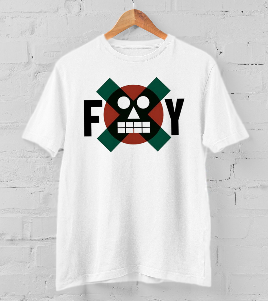 Foy Robot Face Indie Soul Digital Edge T-Shirt