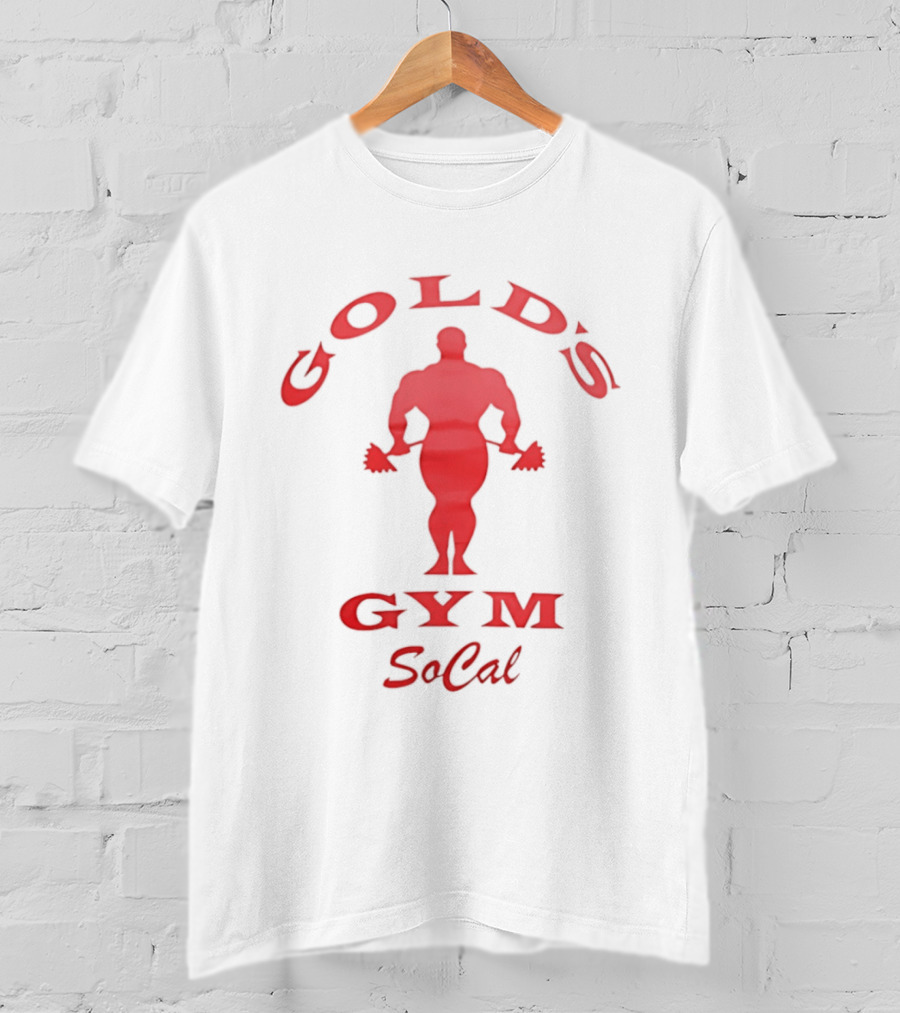 Gold's Gym Socal Bodybuilder Red T-Shirt