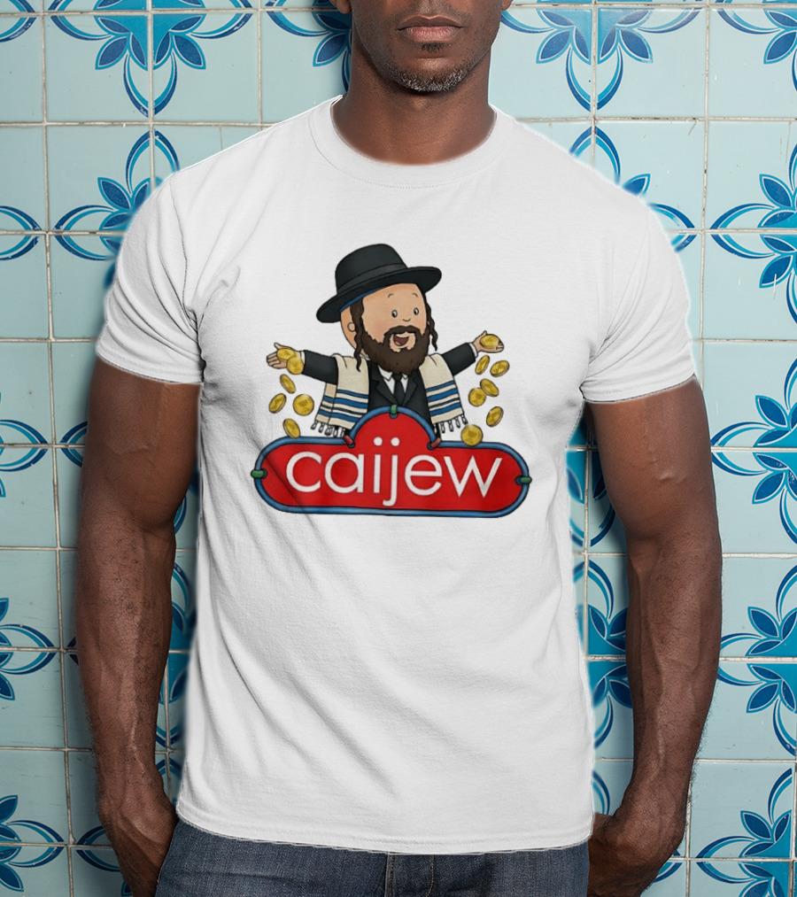 Jewish Caijew Meme Funny Rabbi Throwing Coins T-Shirt