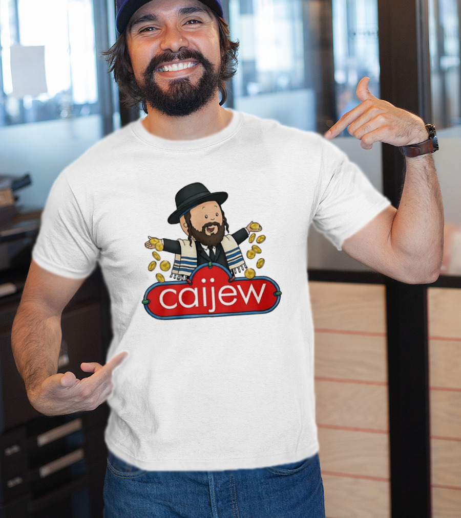 Jewish Caijew Meme Funny Rabbi Throwing Coins T-Shirt