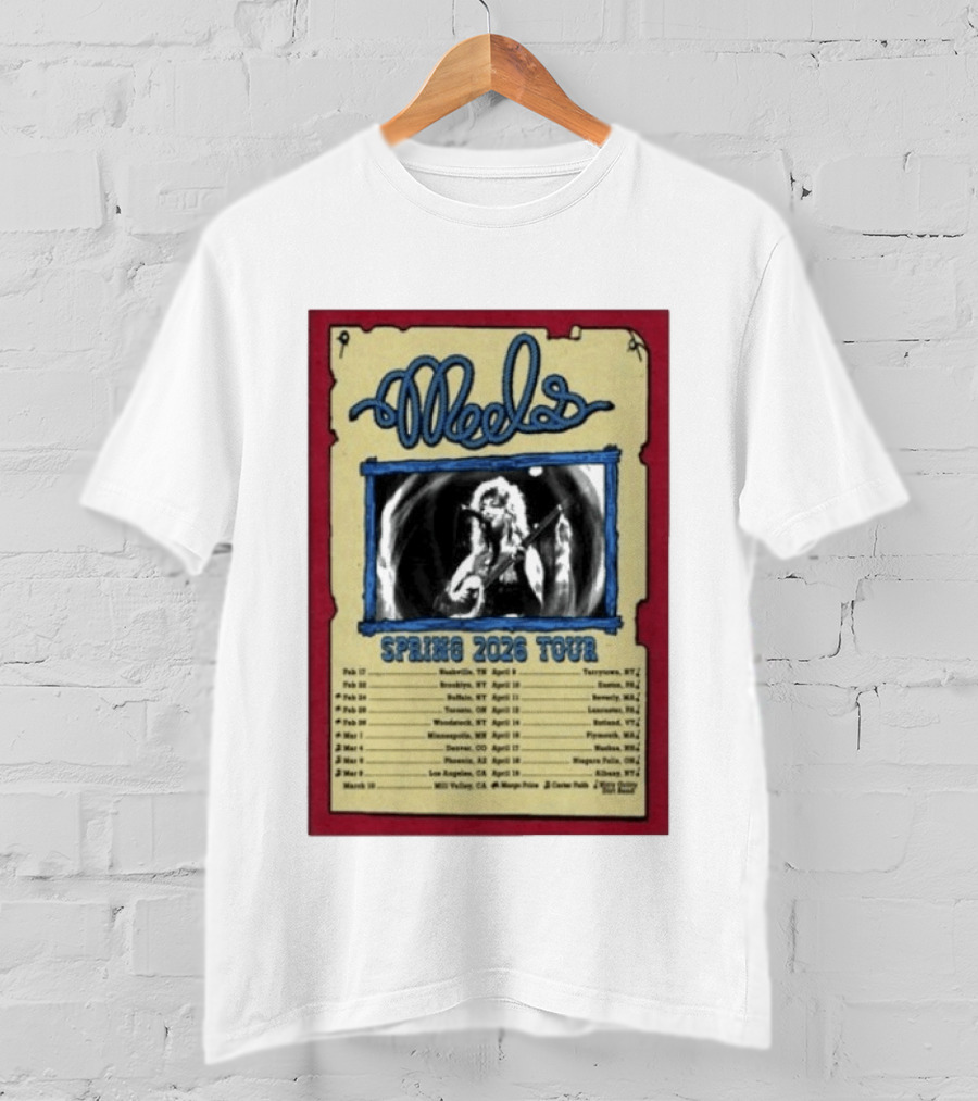 Meels Spring 2026 Tour Concert Dates And Locations T-Shirt