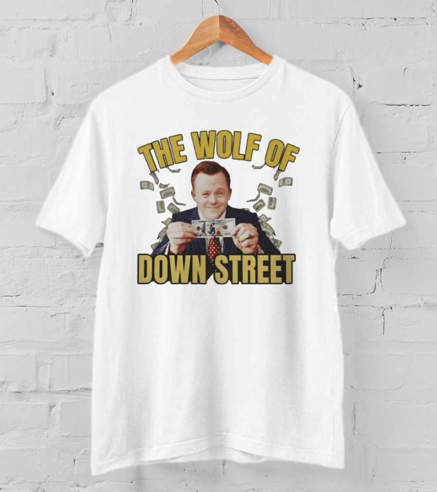 The Wolf Of Down Street Money Holding Businessman T-Shirt