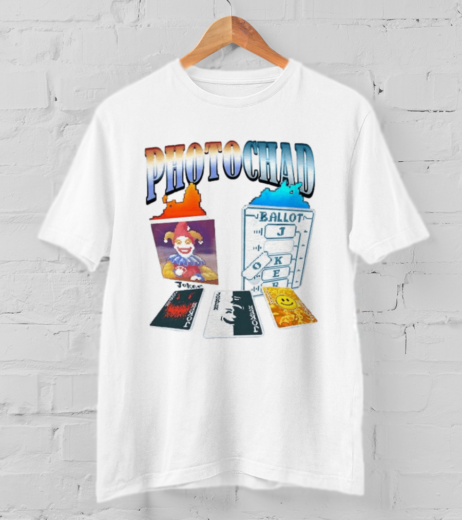 Photochad Joker Ballot Cards Smiley Face Jester T-Shirt