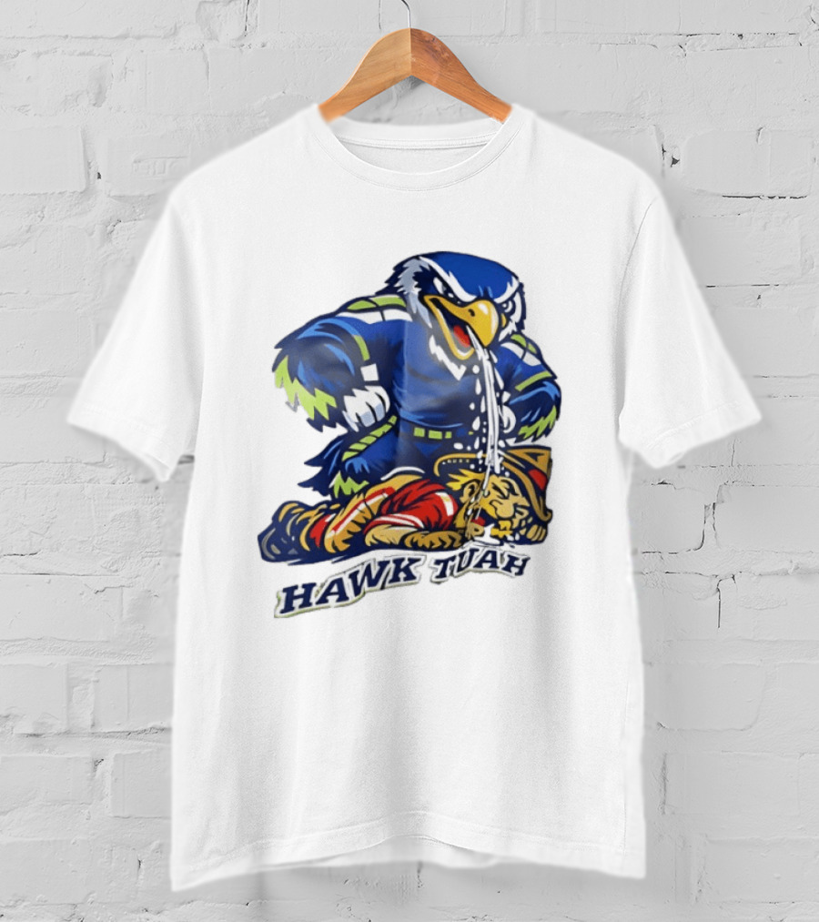 Seattle Seahawks Vs San Francisco 49ers Hawk Tuah Rivalry Showdown T-Shirt