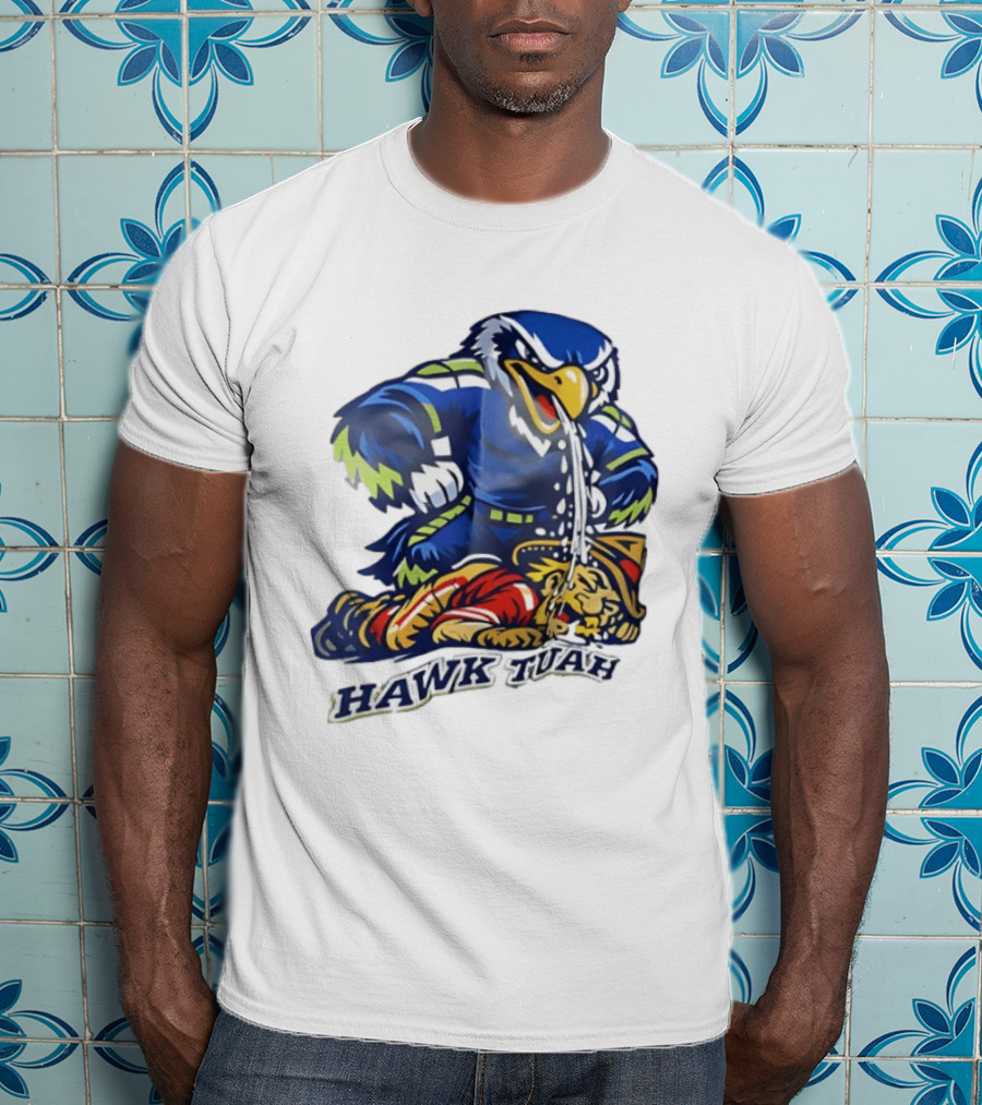 Seattle Seahawks Vs San Francisco 49ers Hawk Tuah Rivalry Showdown T-Shirt