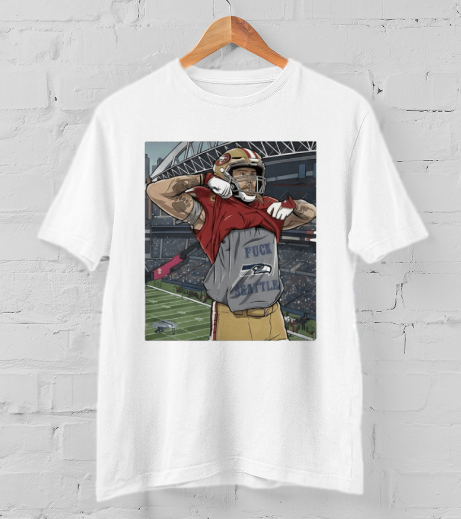 SF 49ers George Kittle Rivalry Message Seattle Game Day T-Shirt