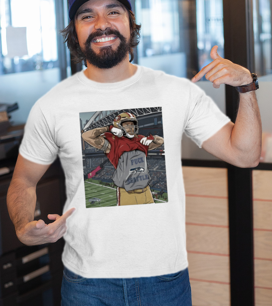 SF 49ers George Kittle Rivalry Message Seattle Game Day T-Shirt